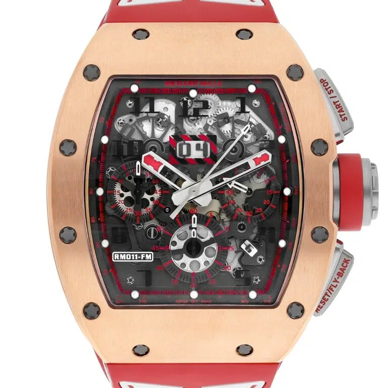 Richard Mille Men's Watch RM011-FM Felipe Massa Chronograph 'Red Demon' Rose Gold