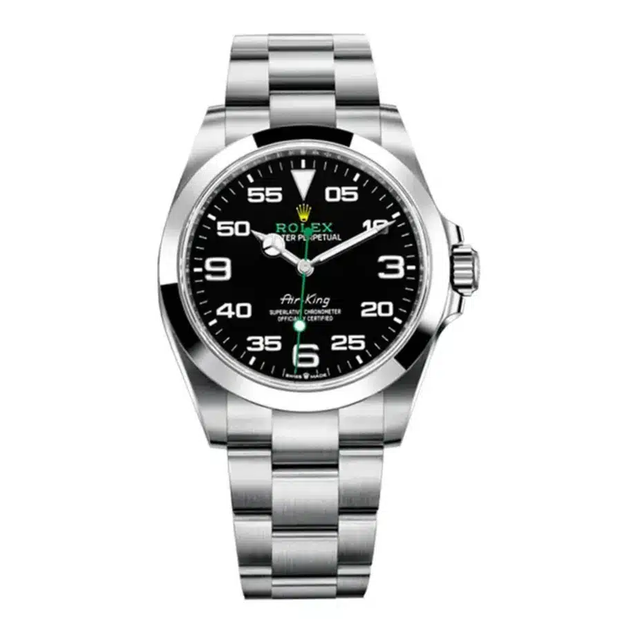 Rolex Air-King Oyster 126900 Stainless Steel Black Arabic Dial Men's Watch 2024