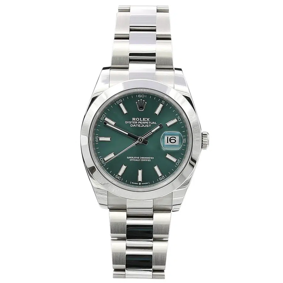 Rolex Green Dial Datejust 41 126300-0019 Stainless Steel Watch Oyster 2024