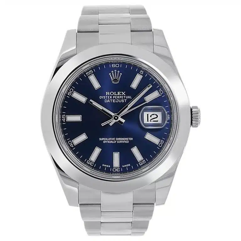 Rolex Datejust II 116300-0005 Blue Index Dial Stainless Steel Watch