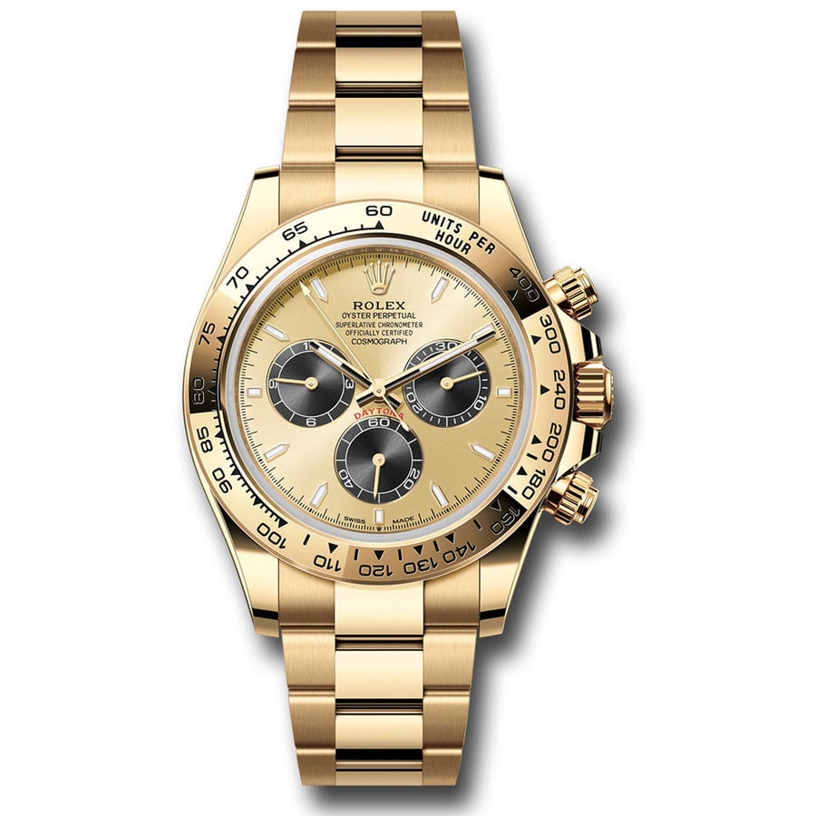 Rolex Cosmograph Daytona 126508-0006 Pikachu, yellow gold, champagne dial