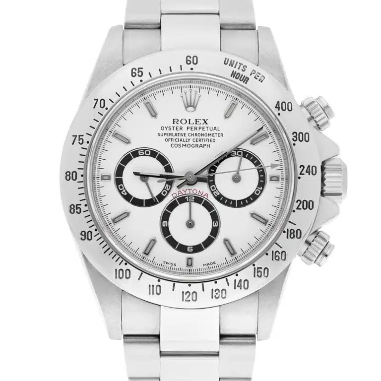 Rolex Cosmograph Daytona 16520 White Dial Zenith Movement Circa 1999 Box/Papers
