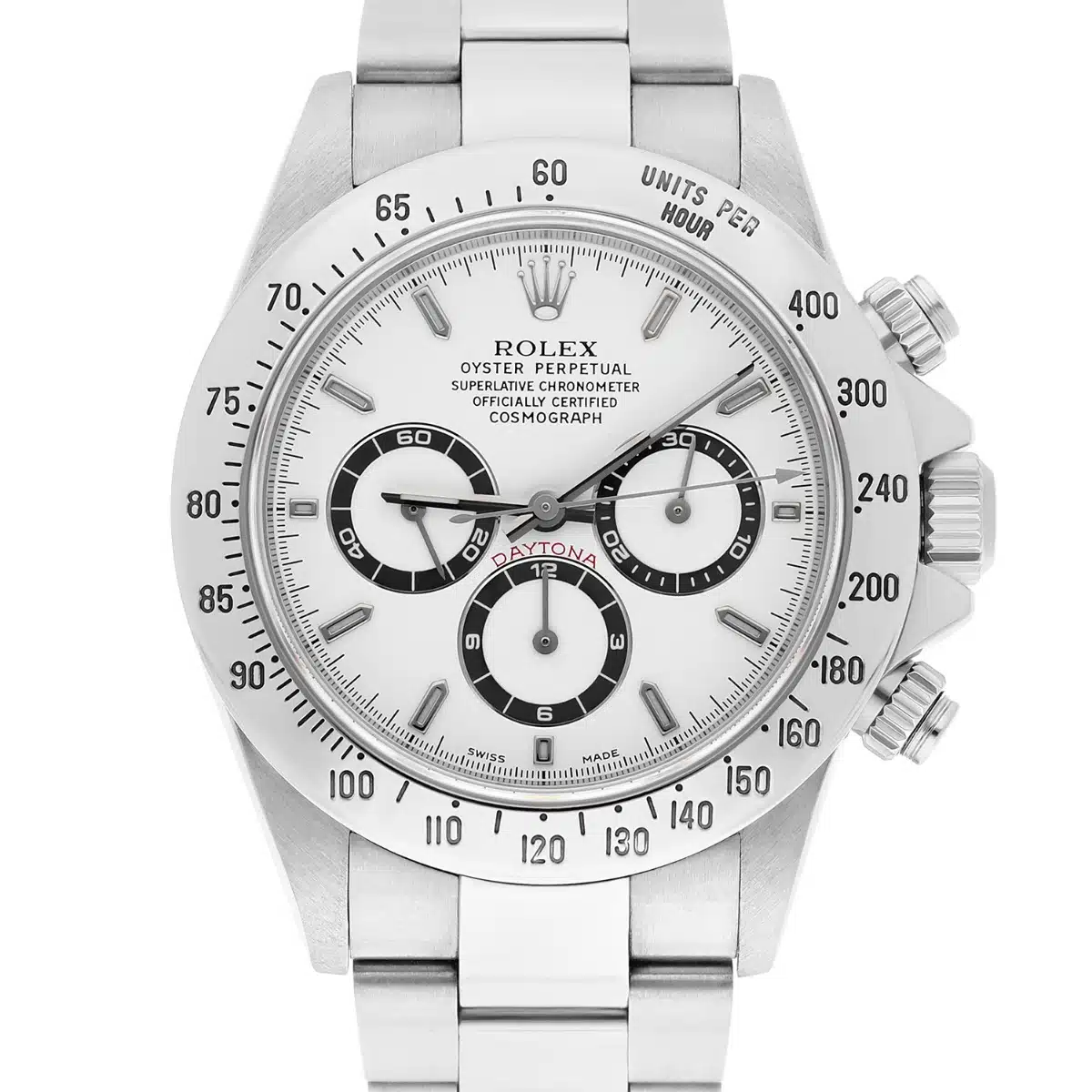 Rolex Cosmograph Daytona 16520 White Dial Zenith Movement Circa 1999 Box/Papers