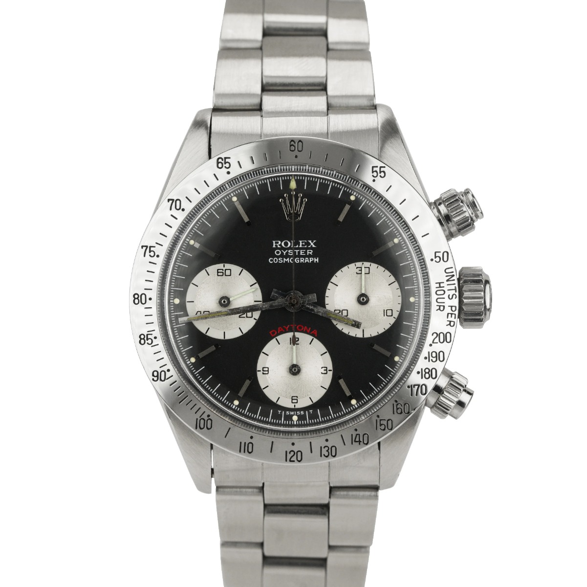 Rolex Daytona 6265 Chronograph 37mm Stainless Steel Black Dial