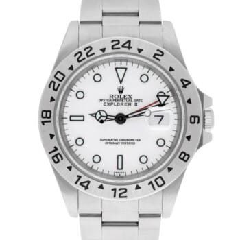 Rolex Explorer II 16570 40mm Stainless Steel White Dial Men’s Watch 2001