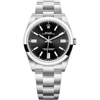 Rolex Oyster Perpetual 41mm 124300-0002 Stainless Steel Watch Black Index Dial 2024