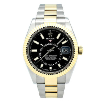 Rolex Sky-Dweller 326933 42mm Stainless Steel And Yellow Gold with Black Dial Watch 2018