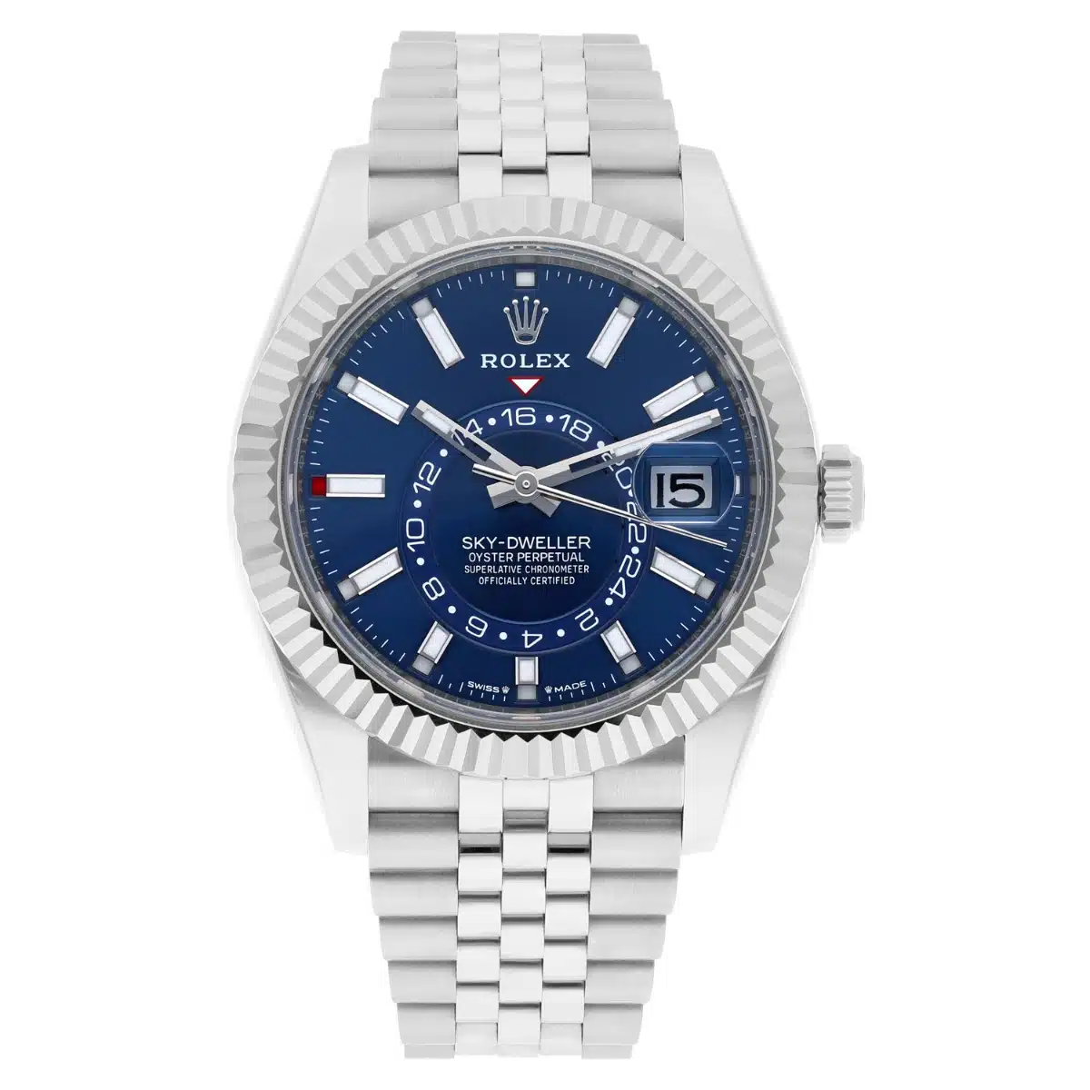 Rolex Sky Dweller 336934-0006 Blue Dial Automatic Watch Jubilee Box Papers Unworn 2026