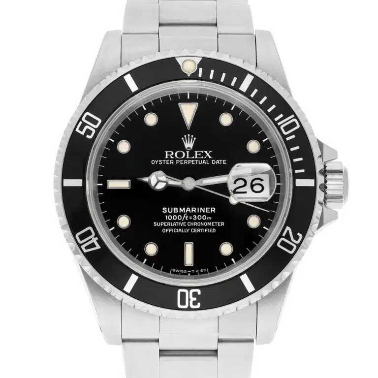 Rolex Men's Submariner Date 16610 Stainless Steel 40MM Black Dial Circa