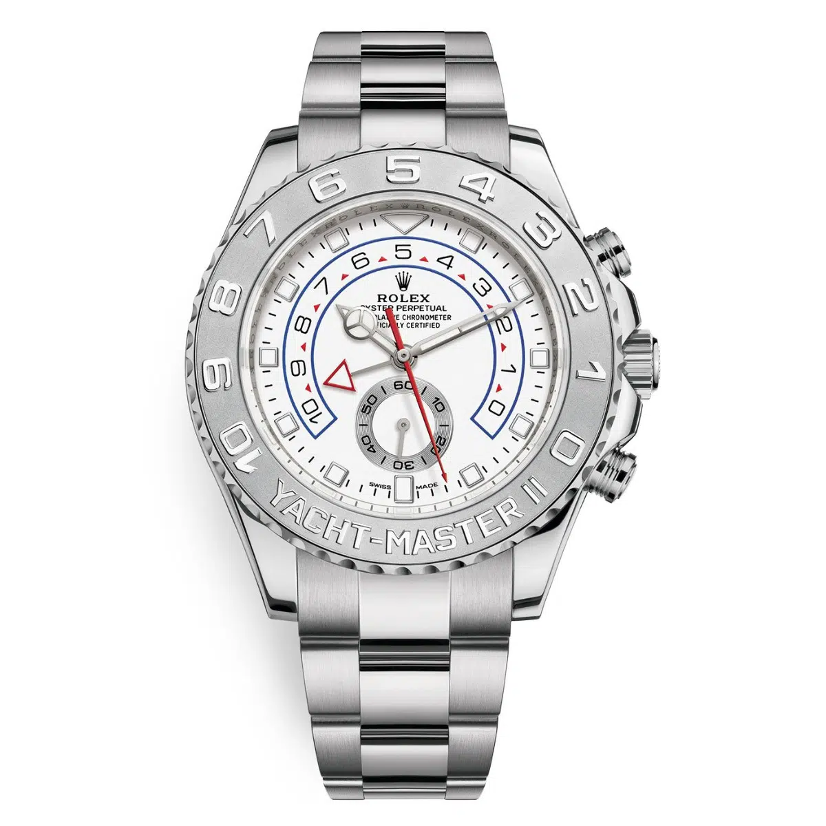 Rolex Yacht-Master II 44mm 116689 White Gold with White Dial Watch 2009