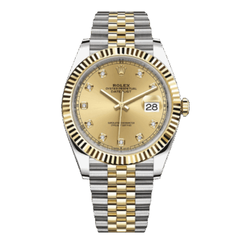 Rolex Datejust 41 Steel & Gold 126333 Champagne Diamond Dial Jubilee Watch 2022