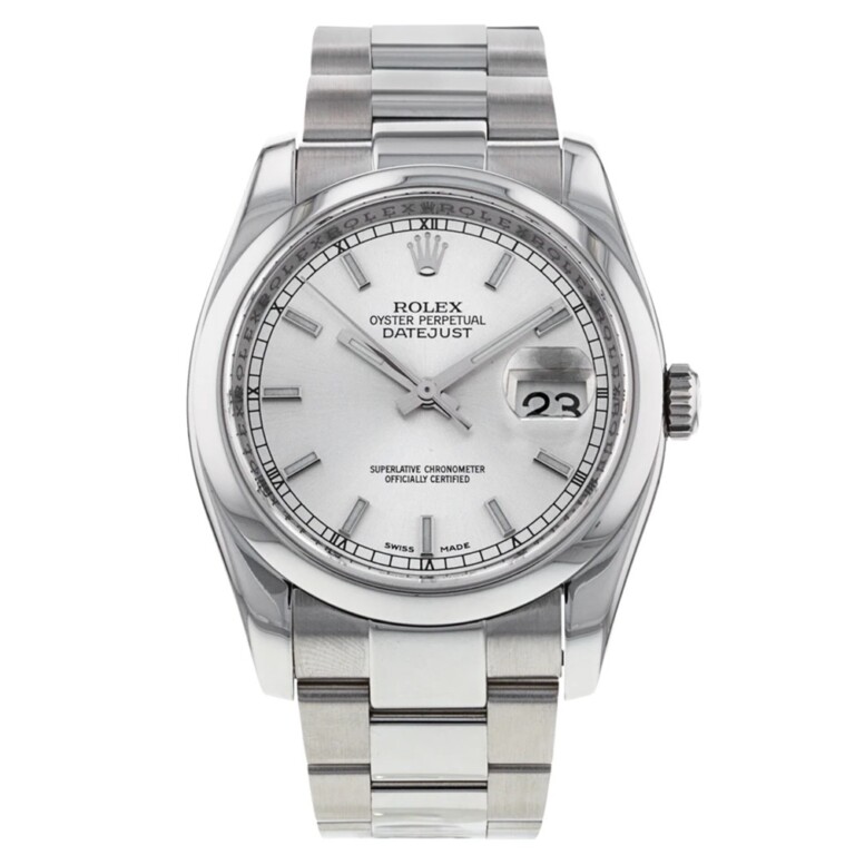 Rolex Datejust 116200 36mm Stainless Steel with Silver Dial Watch
