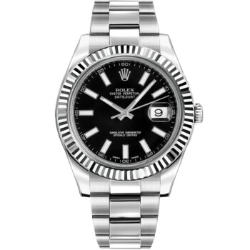 Rolex Datejust II 116334 41mm Stainless Steel with Black Dial Watch 2012