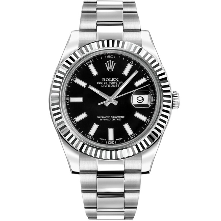 Rolex Datejust II 116334 41mm Stainless Steel with Black Dial Watch