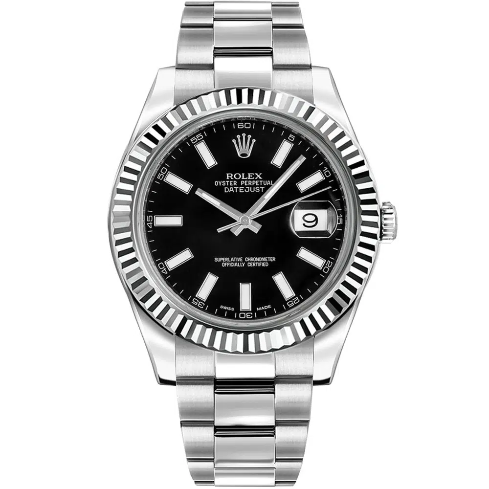Rolex Datejust II 116334 41mm Stainless Steel with Black Dial Watch