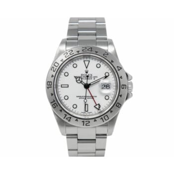 Rolex Explorer II 40mm Oyster 16570 Stainless Steel Watch White Dial 1999