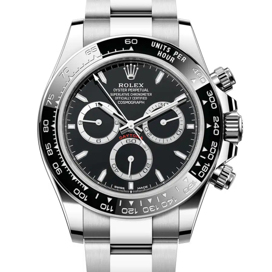 Rolex Daytona 40mm 126500ln-0002 Oyster Stainless Steel Watch Black Index Dial 2024