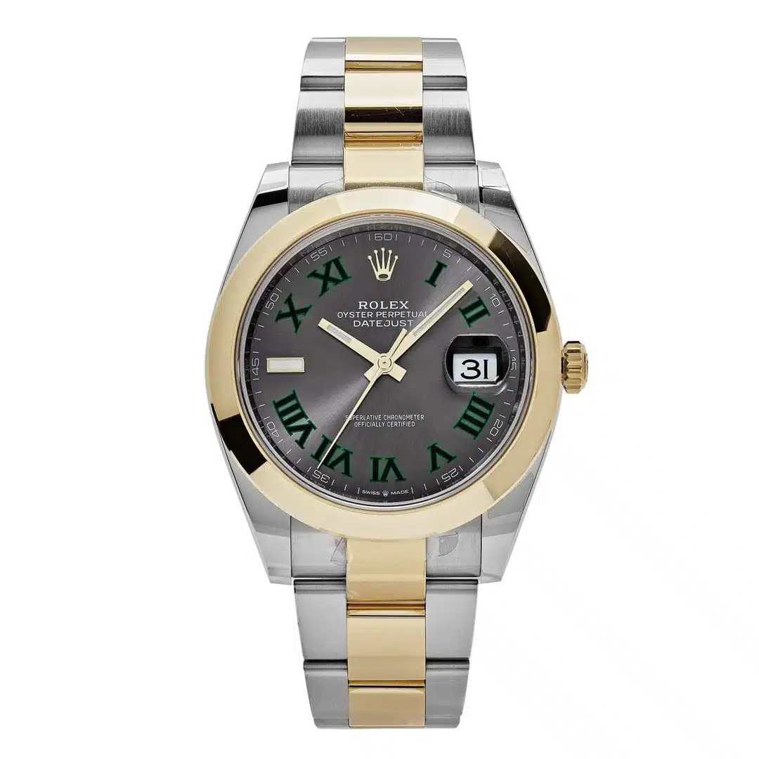 Rolex Datejust 126303-0019 41mm Oyster Grey Green Roman Dial Stainless Steel & Yellow Gold – image 2