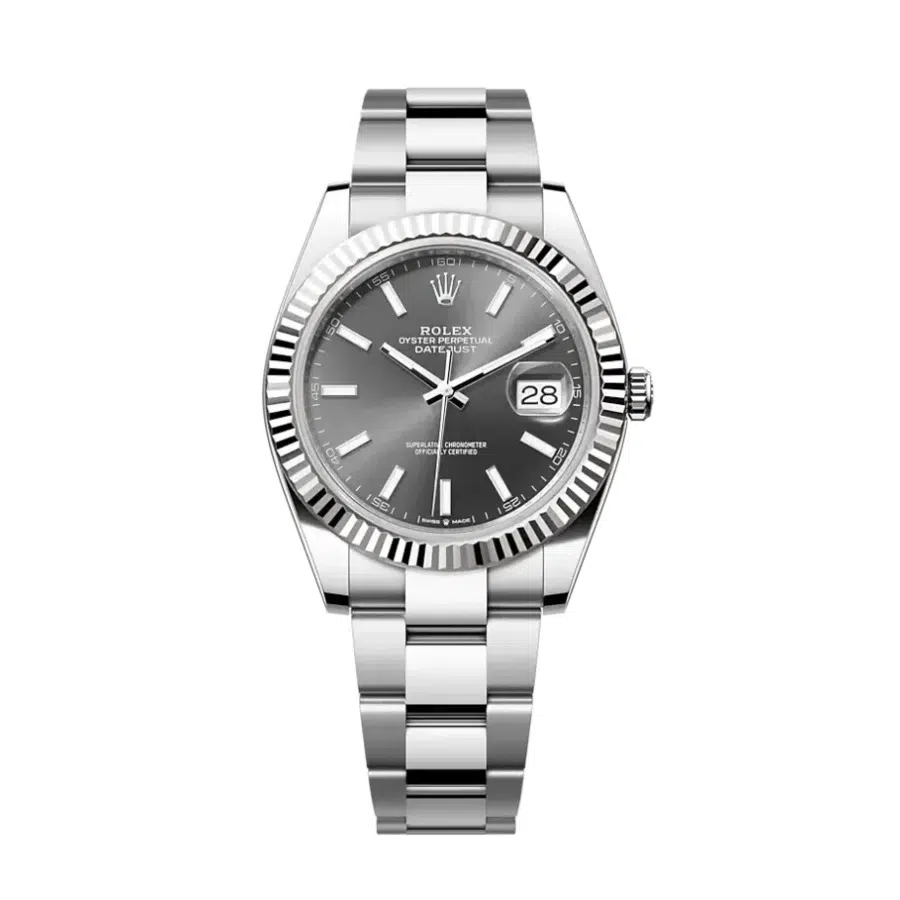 Rolex Datejust Slate Gray Dial 41mm 126334-0013 Stainless Steel Oyster Watch 2024