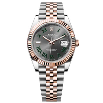 Rolex Datejust 126331 Rose Gold & Steel Jubilee Men’s Watch Wimbledon Roman Dial 2021