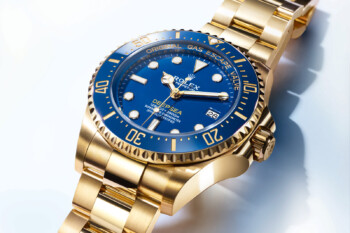Rolex Sea-Dweller Deepsea 136668LB Golden Smurf yellow gold, dial detail