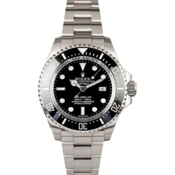Rolex Sea Dweller Deepsea 116660 Black Dial 44mm Steel Case Watch 2014