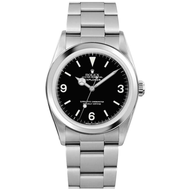Rolex Explorer 36mm Stainless Steel 1016 Black Dial Watch