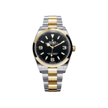 Rolex Black Dial Explorer 36mm 124273 Stainless Steel & Yellow Gold Two Tone Oyster Bracelet Watch 2022