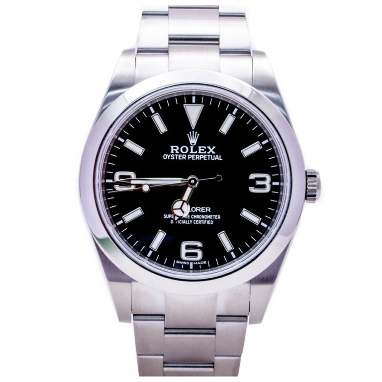 Rolex Explorer 39mm 214270 Oyster Stainless Steel Watch Black Dial 2016