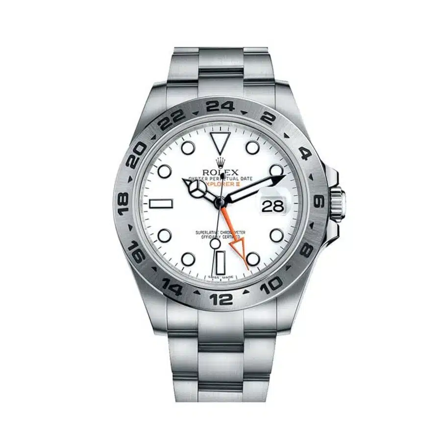 Rolex Explorer II 42mm 216570 Oyster Stainless Steel Watch White Dial 2013