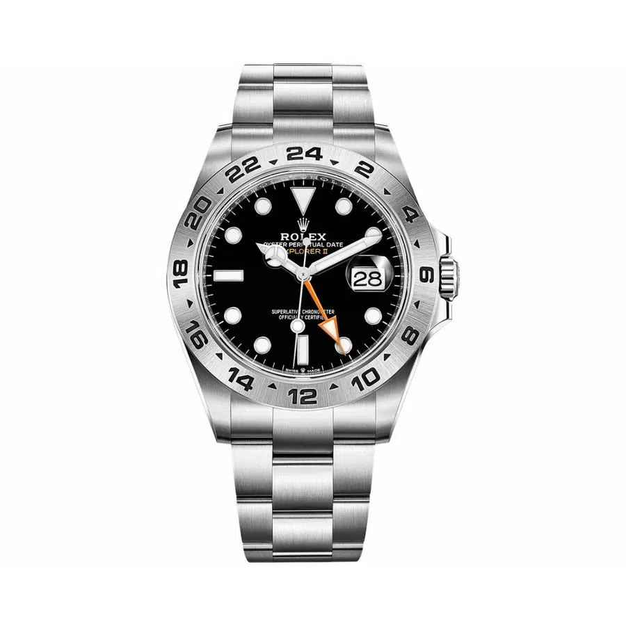 Rolex Explorer II Oyster Stainless Steel 42mm Black Dial 226570 Watch 2022