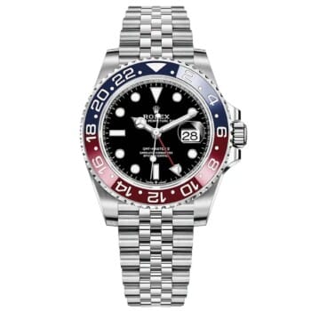 Rolex GMT-Master II Jubilee 126710BLRO Stainless Steel Black Dial Jubilee Watch MINT 2019