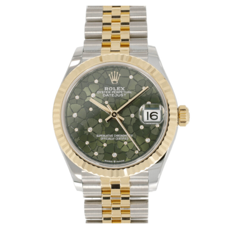 Rolex Datejust 278273 31mm Stainless Steel/Yellow Gold with Green Dial Watch 2024