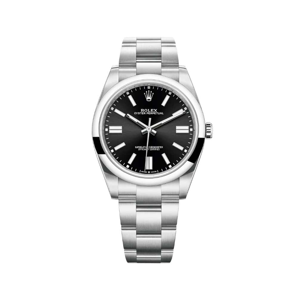 Rolex Oyster Perpetual 124300-0002 41mm Stainless Steel with Black Dial Watch 2024