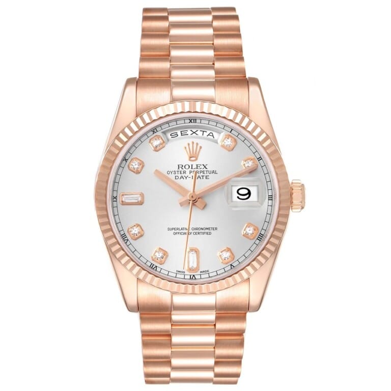 Rolex Day Date 118235 18K Rose Gold Mens Watch