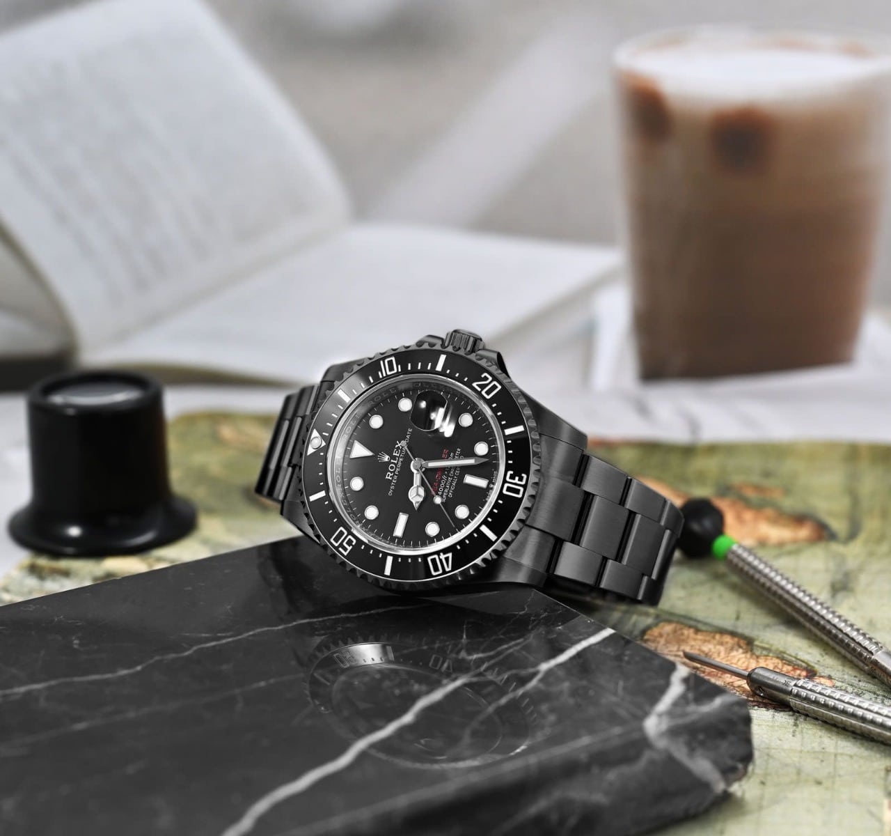 Rolex Sea-Dweller 43mm Black PVD/DLC Coated Stainless Steel Watch 126600