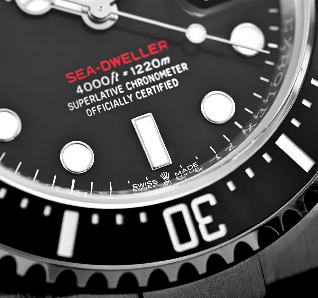Rolex Sea-Dweller 126600 black PVD/DLC steel watch, wrist view