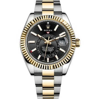 Rolex Sky-Dweller 326933 42mm Black Dial Oyster Bracelet Stainless Steel And Yellow Gold Watch 2022