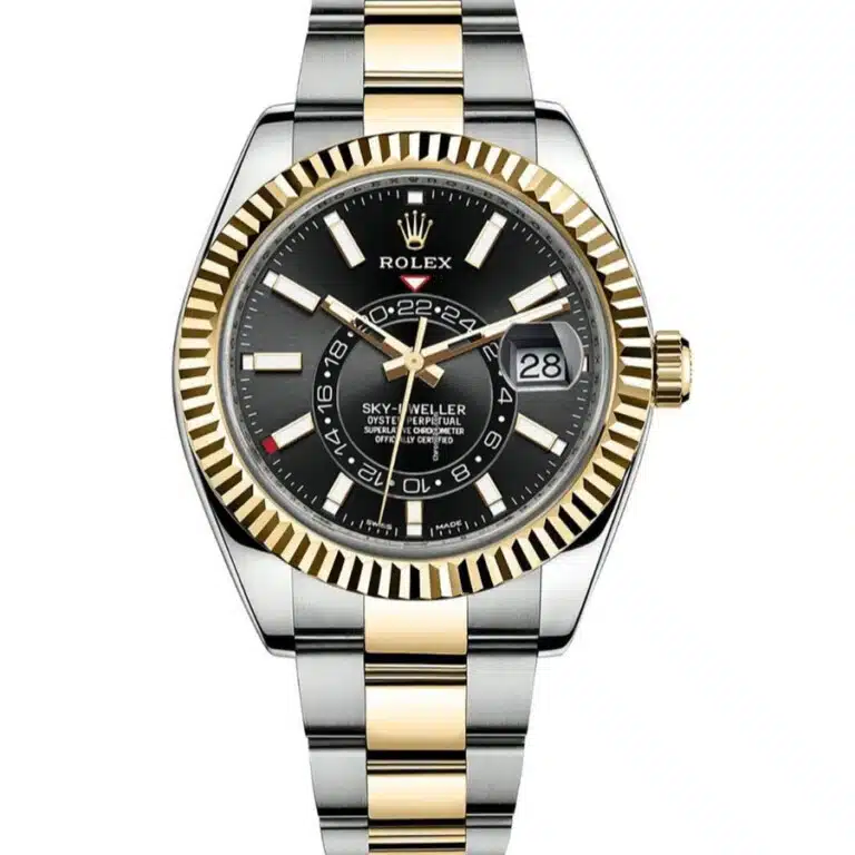 Rolex Sky-Dweller 326933 42mm Black Dial Oyster Bracelet Stainless Steel And Yellow Gold Watch 2022