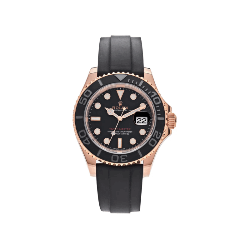 Rolex Yacht-Master Black Dial 116655 40mm Rose Gold Black Rubber Watch 2018