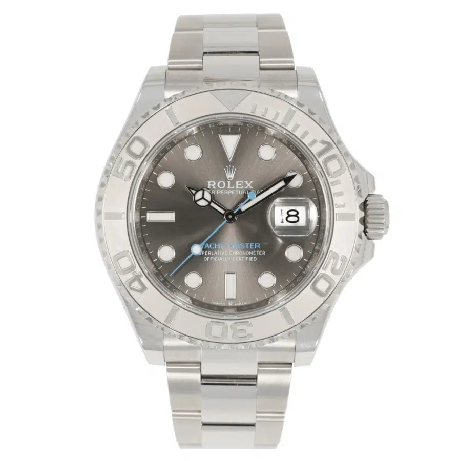 Rolex Slate Dial Yacht-Master 40mm 126622 Platinum & Steel Watch Oyster Bracelet MINT 2021