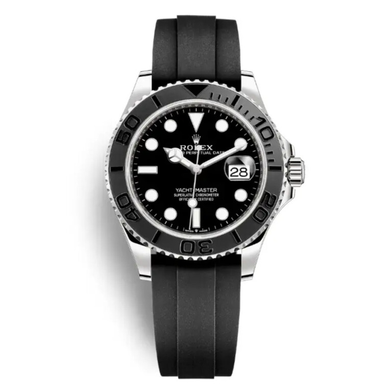 Rolex Black Dial Yacht-Master 42mm 226659 White Gold Black Rubber 2023