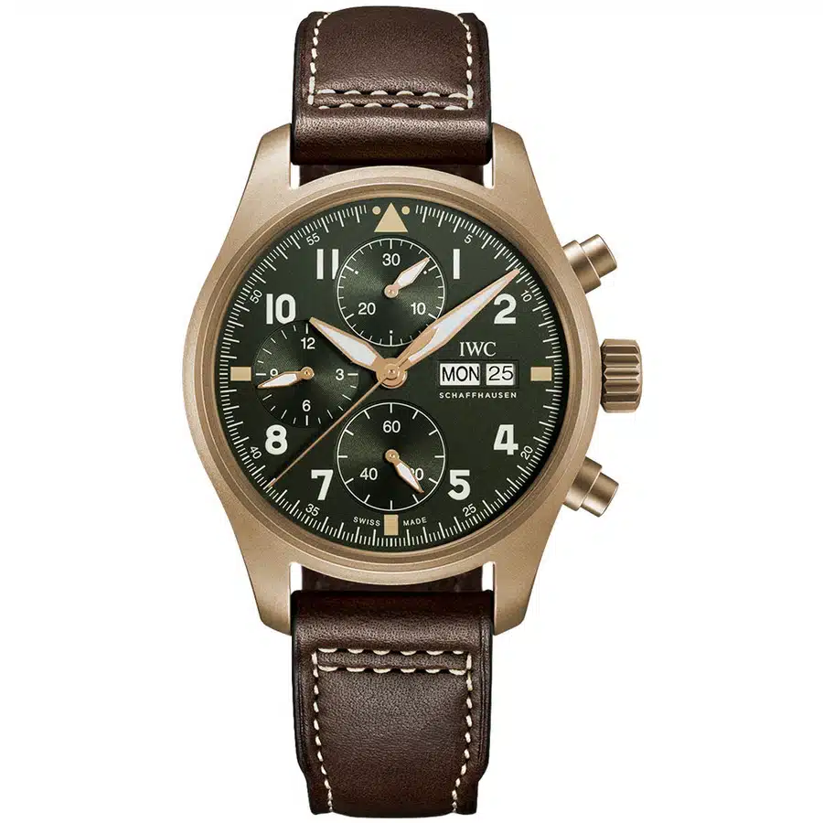 IWC Pilot Spitfire Chronograph Automatic IW387902 Green Dial