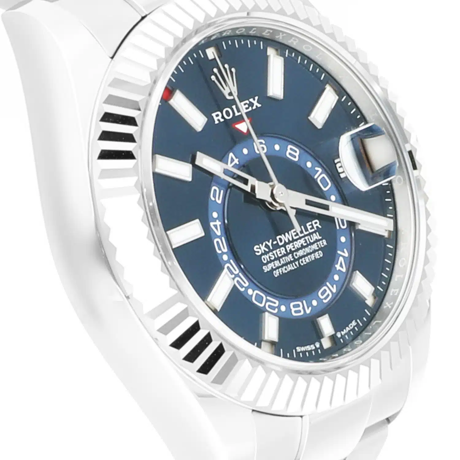 Rolex Sky-Dweller 42mm Oyster 326934-0003 Stainless Steel & White Gold Watch Blue Dial Never Worn – image 9