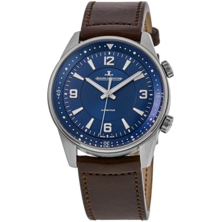 Jaeger-LeCoultre Polaris Blue Dial 9008480 Brown Leather Strap 41mm Watch 2024