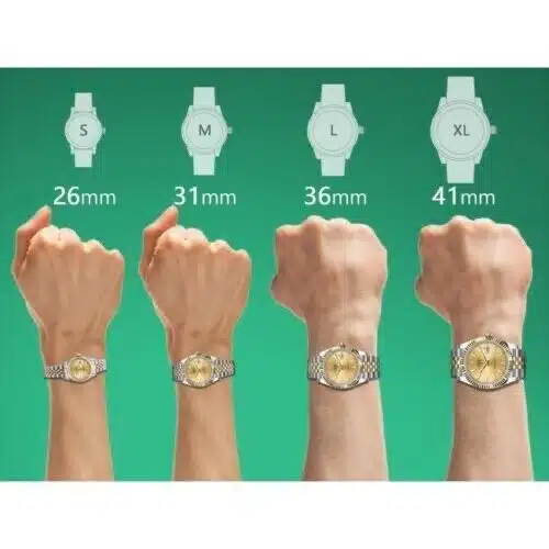 Rolex Datejust 31 Champagne Dial Two Tone Ladies Watch Diamond/Emerald Bezel 68273 – image 6