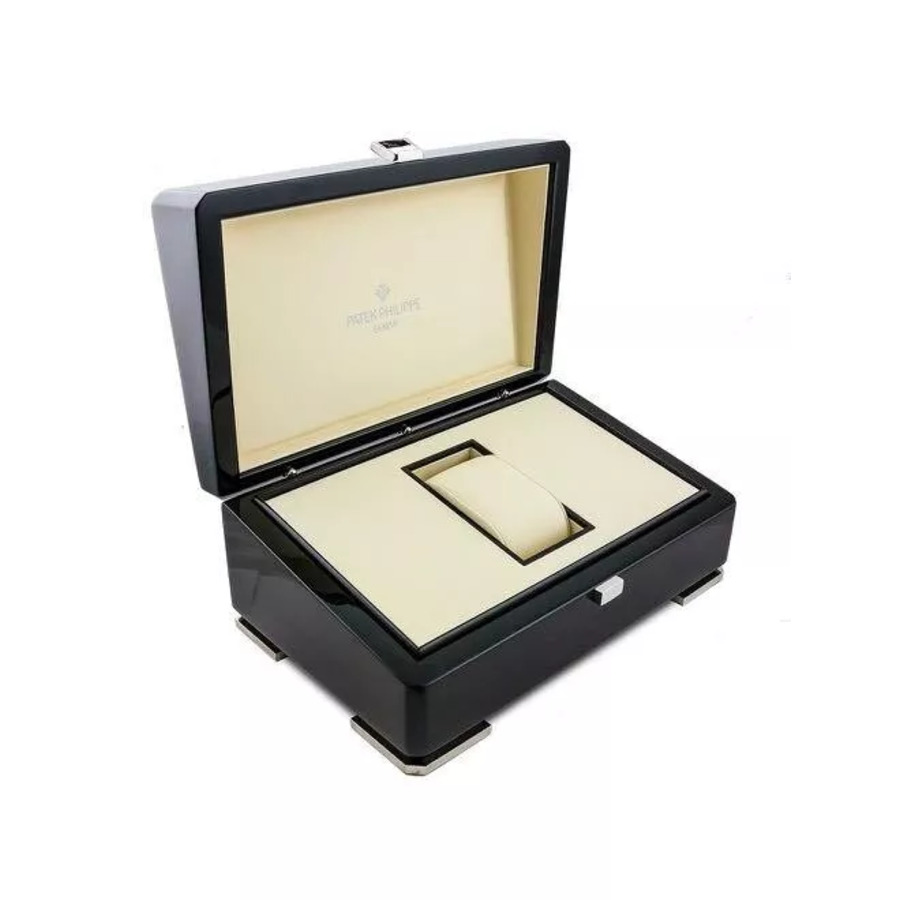 Patek Philippe Complications 5205R-001 Rose Gold Silver Dial Mens Watch Complete