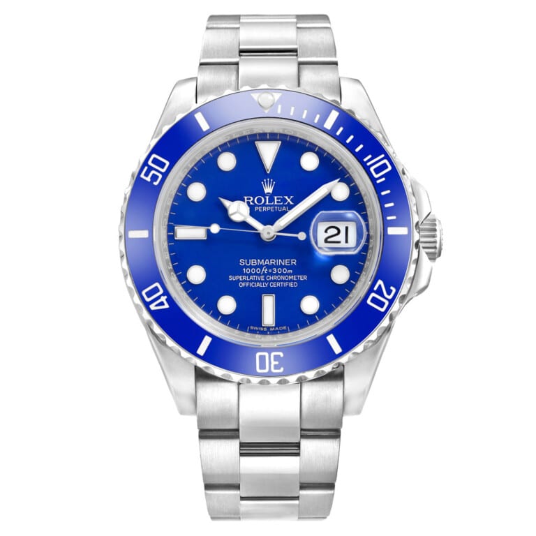 Rolex Submariner 116619LB Smurf, white gold, blue dial and bezel