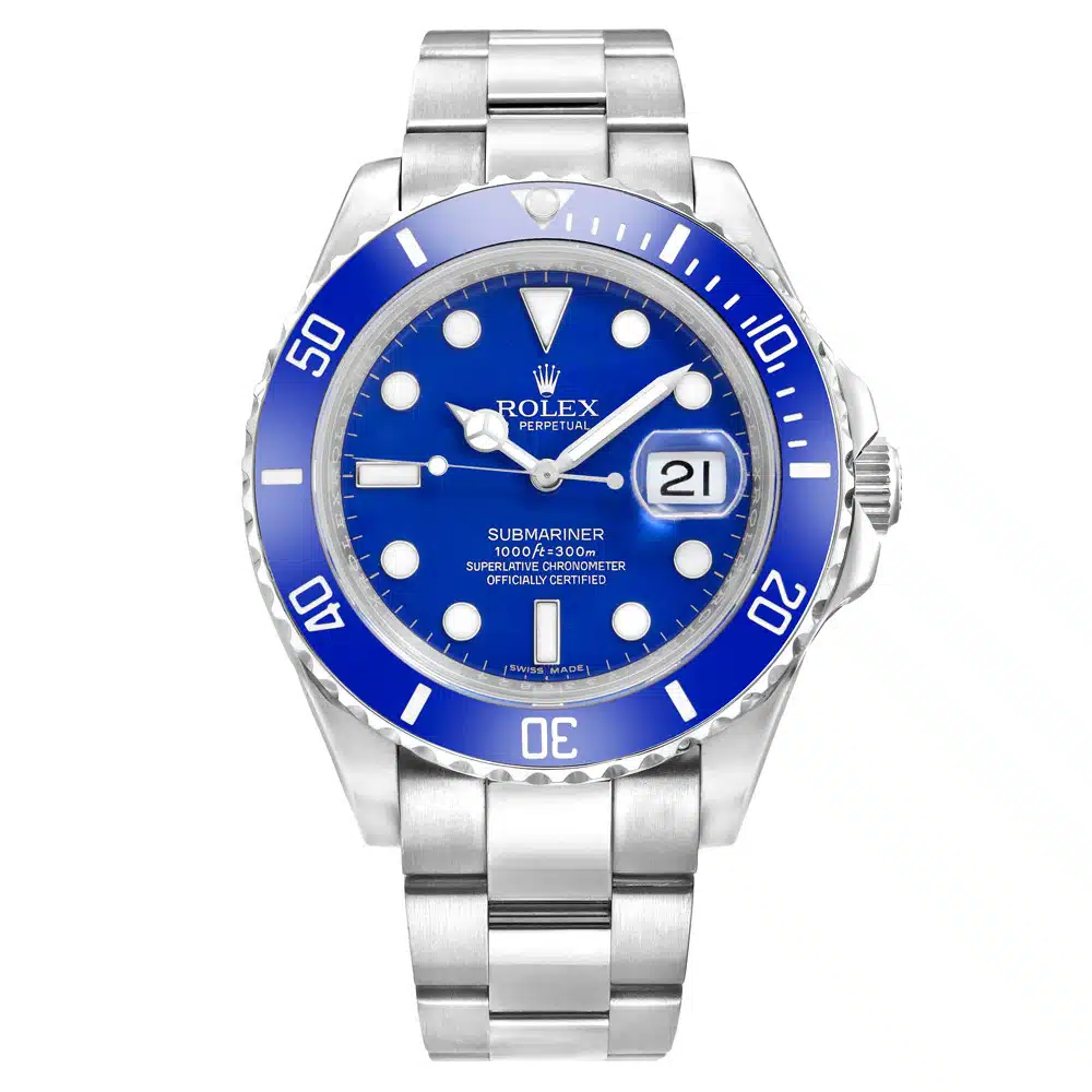 Rolex Submariner White Gold Blue Face 116619LB "Smurf"