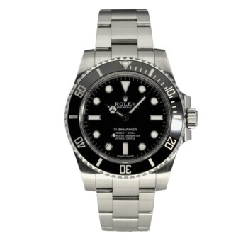 Rolex Submariner 114060 40mm Oyster Stainless Steel Watch Black Dial 2017
